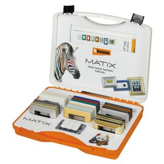 BTicino Matix Cover plate 3+3 modules Black nickel — AMVAL1