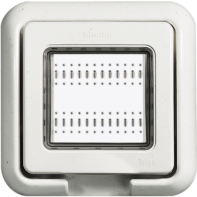 BTicino Cover IP55 for flush-mounting box 502E - white — 24602N