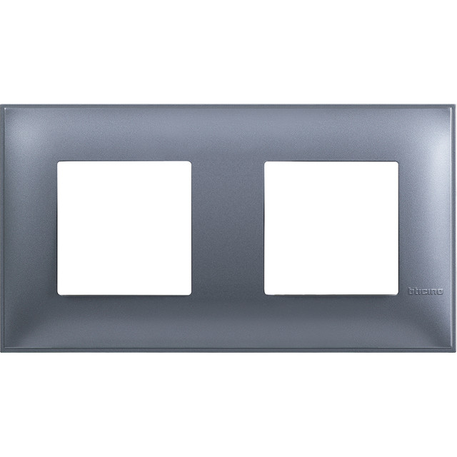 BTicino Cover plate - 2+2 horizontal/vertical installation modules — R4802M2LM