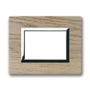 AVE Vera 44 whitened oak front plate, 3 modules — 44PL3RS