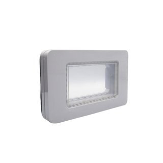 BTicino IP55 Cover plate - 4 modules - grey — 28604G