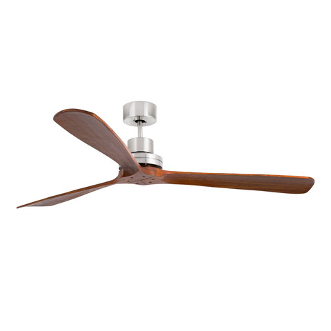 Faro Barcelona LANTAU XL Matt nickel/walnut fan — manufacturer representative image