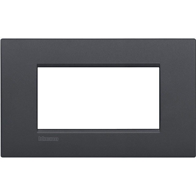 BTicino Cover plate AIR 4 modules - anthracite — LNC4804AR