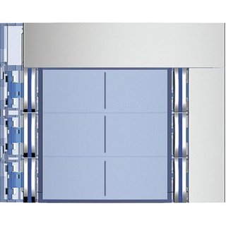 BTicino Sfera New 6-Pushbutton on double column Front cover - Allmetal — 352161