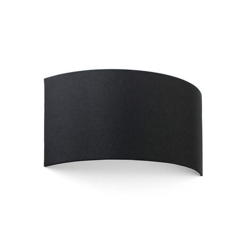 Faro Barcelona COTTON R Horizontal round black wall lamp 2L — manufacturer representative image