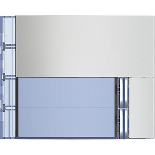 BTicino Sfera New Cover plate for 2 Pushbutton on single column - Allmetal — 352021