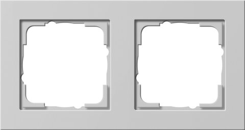 Gira E2 cover frame grey matt grey matt (lacquered) — 021237