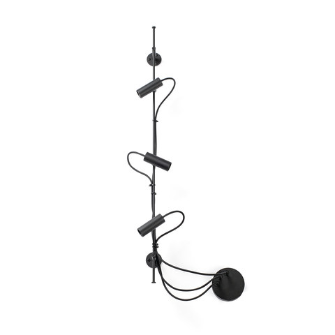 Faro Barcelona CLAP Black linear wall lamp/ceiling 3x6W 3000K 38º — manufacturer representative image