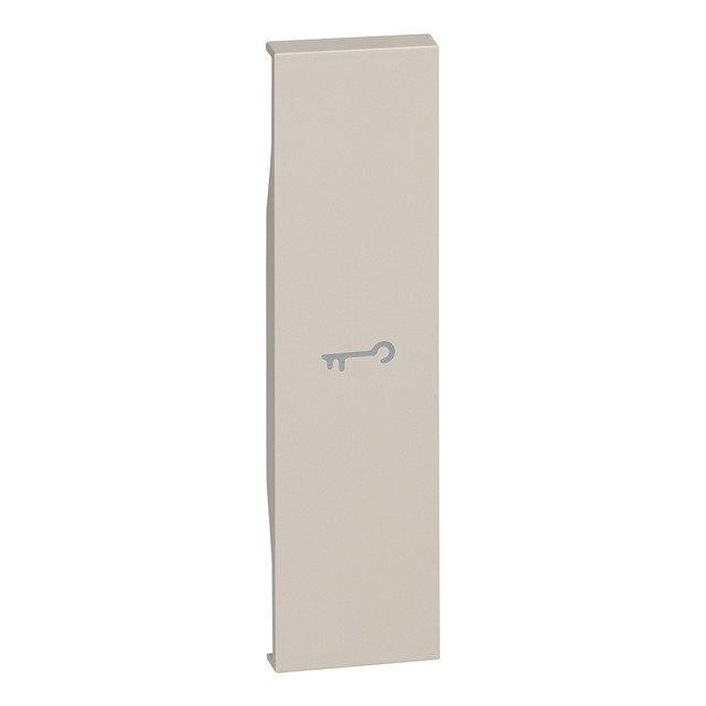 BTicino Lightable cover with key symbol - 1 module - sand — KM01F