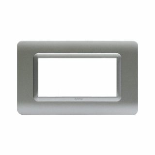 AVE 44 MOULDED FR.PLATE MATT SILVER 4M — 44PY04AO