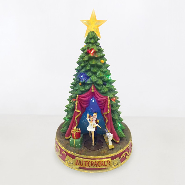 ACA Lighting LED RGB DECOR MULTICOLOR TREE + DANCING LADY +MUSIC 4.5V (ADAPT) / 3ΑΑ (BAT) 21.2Χ21Χ2Χ34CM — X0330