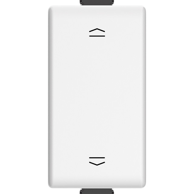 BTicino Double pushbutton 1P (NO) + 1P (NO) 10 A 250 Vac with interlock — AM5037N — manufacturer representative image