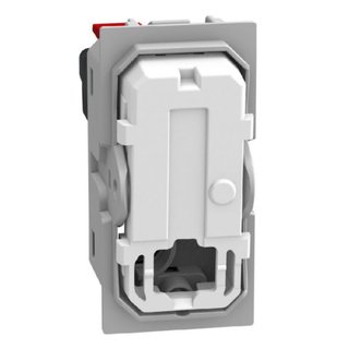 BTicino Pushbutton 1P NO 10A 1 module, neutral, rocker, lightable, automatic terminals — Y4005A