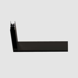 Artemide A.24 - Ceiling Magnetic Track - 90° Angle (on same plane) - Black — AQ39204