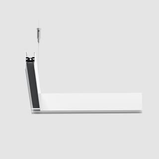 Artemide A.24 - Suspension Magnetic Track - 90° Angle (on same plane) - White — AQ49201
