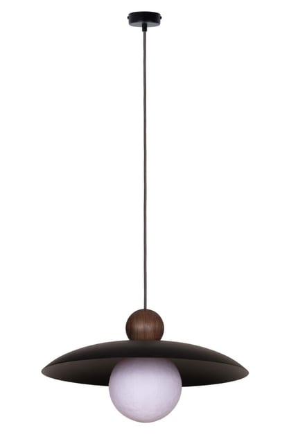 Sigma Pendant lamp MOSAIC WOOD 1 black/ciemny brąz 41949
