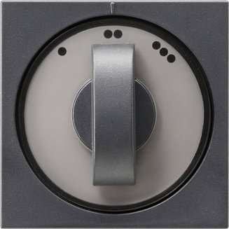 Gira Cover with toggle switch forthree-stage switch — anthracite — 066528