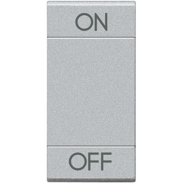 BTicino Key cover for 2 functions with illuminated lens - with screen printing ON OFF — NT4911AGN