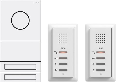 Gira System 106 two-family home audio kit — 2407902