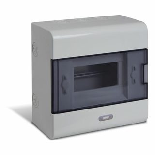 AVE IP40 WALL MOUNTED ENCLOSURE 6 DIN M — Q4006N