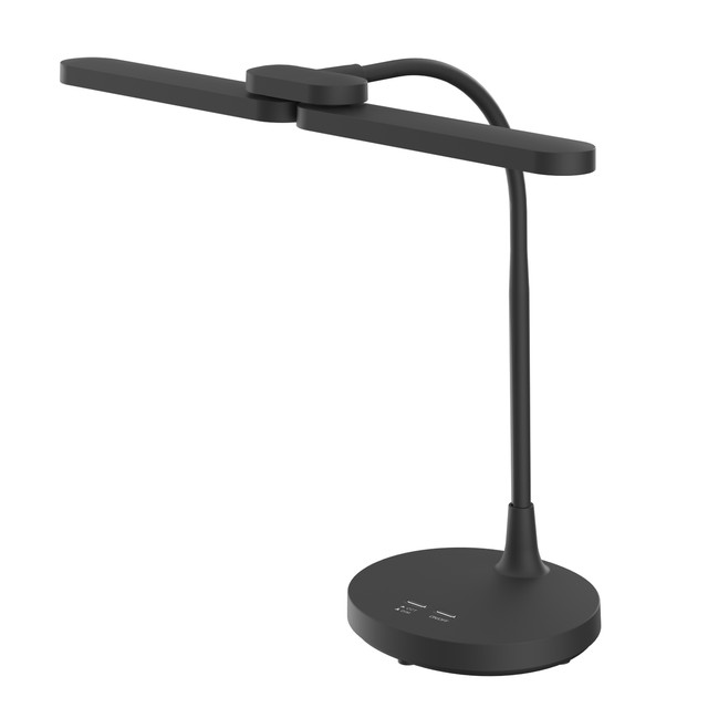 ACA Lighting DESK LAMP BLACK ABS+ SILICONE LED SMD 8W 300LM CCT 3000K-3800K-5700K IP20 — BL1043BK