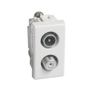 BTicino Star demixed coaxial socket for single-user aerial systems — AM5214D