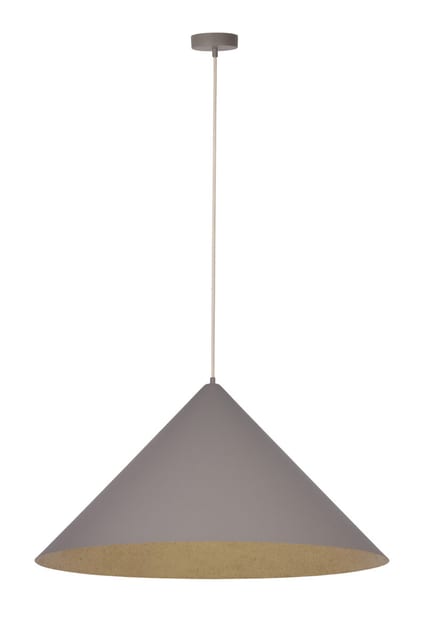 Sigma Pendant lamp VESUVIO M taupe/gold 3xE27 41058