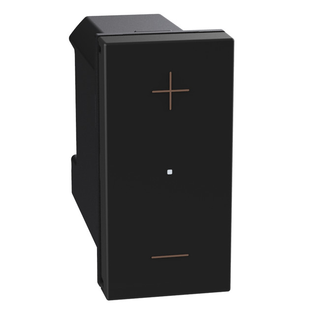 BTicino Universal pushbutton dimmer - with neutral, 3 wires - 1 module - dark — YD4418