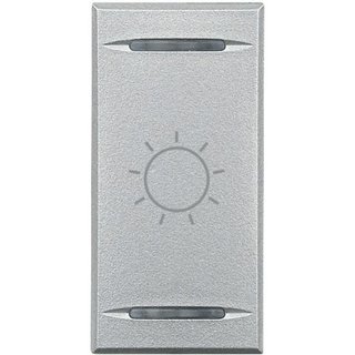 BTicino Key cover for 2 functions with illuminated lens - with screen printing symbol 'Light' — HC4911BA