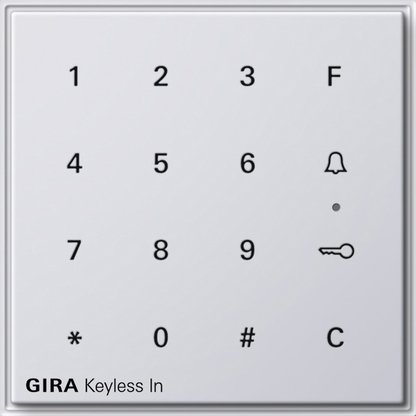 Gira Keyless In Keypad pure white TX_44 — 260566