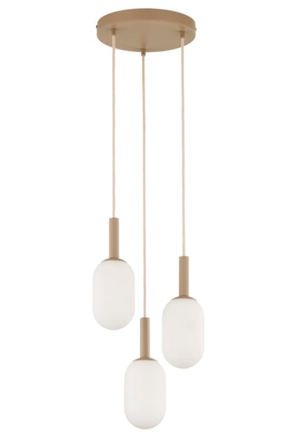 Sigma Pendant lamp PLUUM 3 round ciepły beż 41857