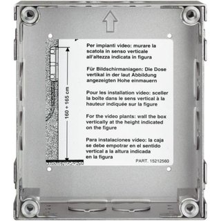 BTicino Flush-mounting tear-resistant steel box 1 module Sfera Robur — 350110
