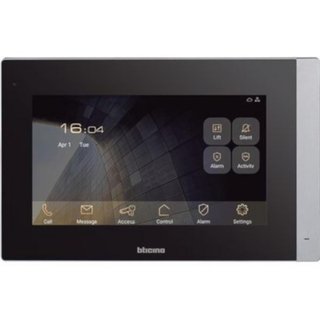 BTicino 7” Touch display premium indoor unit Wi-Fi with Smart Home integration and SOS pushbutton. — 373104