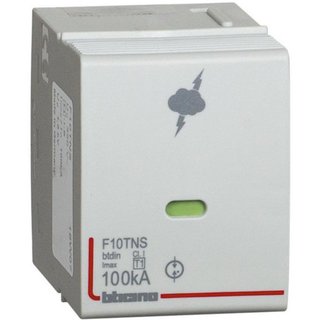 BTicino Replaceable cartridge for SPD type1 NPE - Iimp 25KA — F10TNS