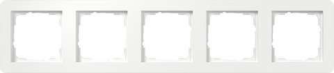 Gira E1 cover frame pure white glossy pure white glossy — 0215150