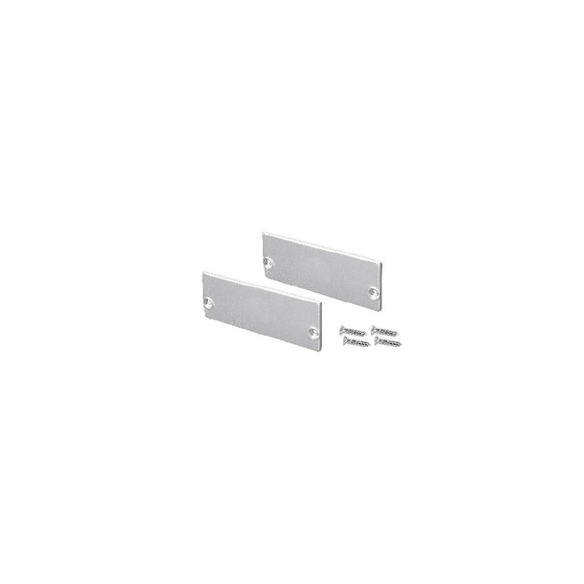 ACA Lighting SET OF METAL END CAPS FOR P234, 2 PCS WITHOUT HOLE — EP234