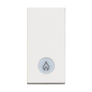 BTicino One-way switch 1P 16 AX - 250 Vac - lightable - heater symbol — RW4001LP