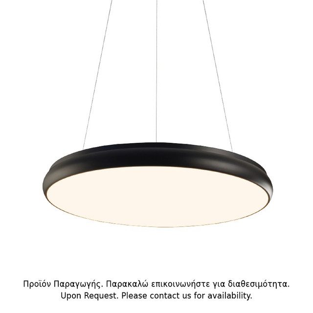 ACA Lighting PENDANT LUMINAIRE LED 54W 4320LM CCT BLACK METAL D60XH8CM KALLISTA — HM27LEDP60BKCCT