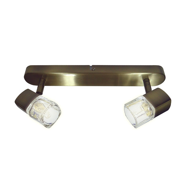 ACA Lighting SPOT GLASS G9 II BRONZE NAPLES — 0901062GAB
