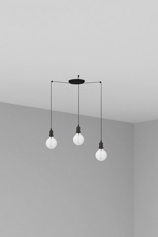 Faro Barcelona ART 3L Black pendant lamp — manufacturer representative image