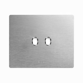AVE NAT.ALUM.NEW STYLE PLATE 2C RECT.BO — 44PAN02ALS
