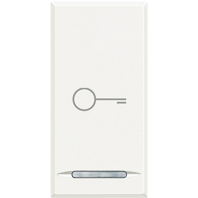 BTicino Key cover for 1 function with illuminated lens with screen printing symbol 'key' — HD4915BD