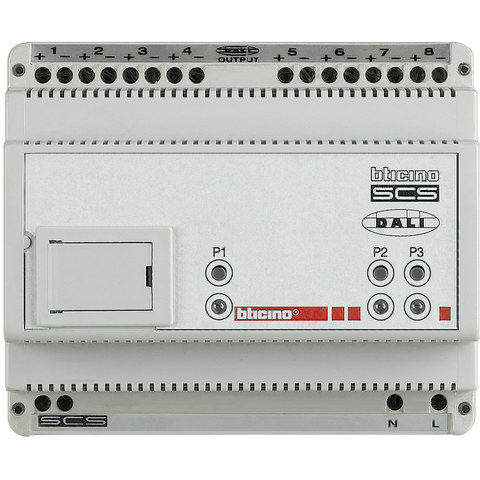 BTicino Interface for the management of HVAC systems through the BAC protocol - 6 DIN modules — manufacturer representative image