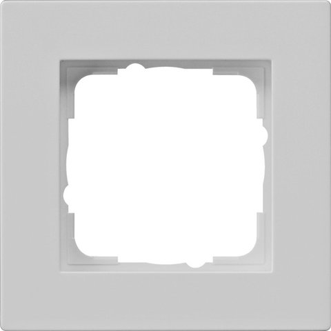 Gira E2 cover frame for flat installation grey matt grey matt (lacquered) — 0211375