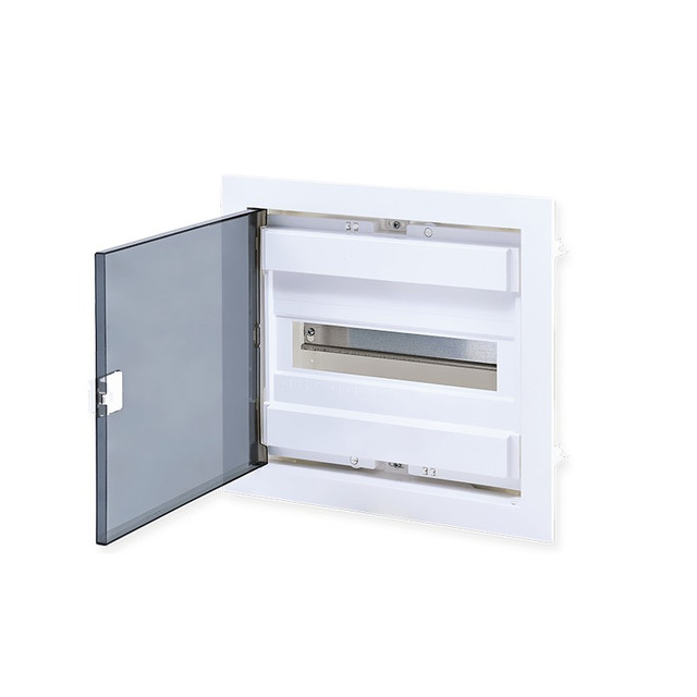 ACA Lighting FLUSH MOUNTING ENCLOSURE 12 MODULES TRANSPARENT DOOR 1 ROW IP40 — 282U12FP