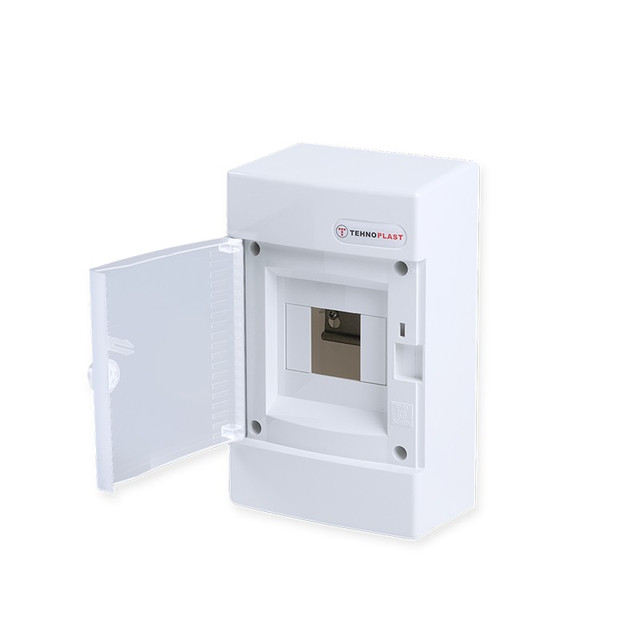 ACA Lighting SURFACE MOUNTING FOR 4 MODULES 1 ROW WHITE DOOR — 282N4CW