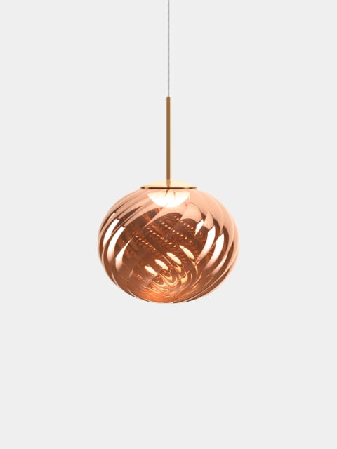 Tom Dixon Whirl Medium Pendant | Copper Polished Polycarbonate — WHS01CO-PEUM1