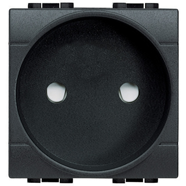 BTicino Socket 2P 16A 250 Vac - standard France - shielded tulip contacts — L4143
