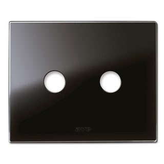 AVE NEW STYLE PLATE AB.BLACK GLASS 2CON — 44PVN02NAL