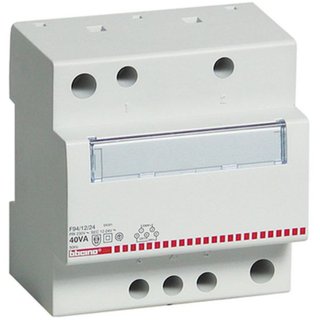 BTicino Single-phase safety transformer - voltage from 230Vac to 12/24Vac - 25VA - 4 modules — F93/12/24